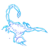 Blue Scorpion Main Transparent Flip